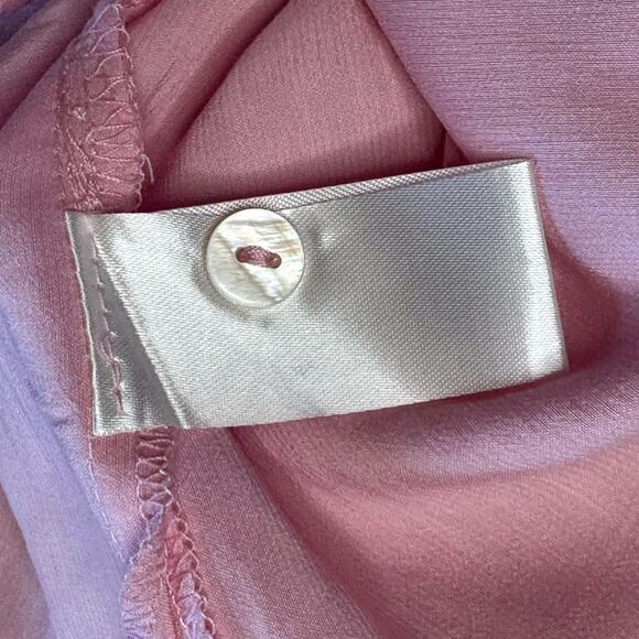 MILLIBON Women’s Pink Button Front Long Sleeve Shirt - Picture 4 of 8